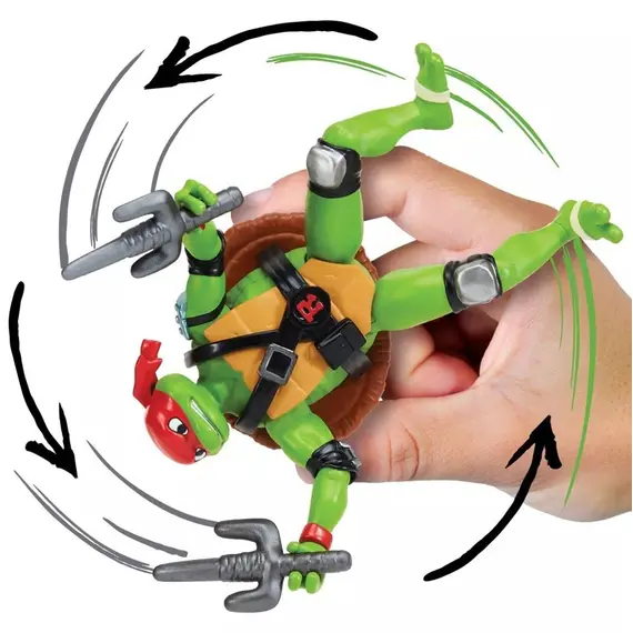 Turtles Mutant Mayhem - Basic Figures 12cm - Shell Spin Raph / Toys