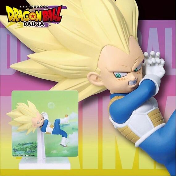 Banpresto - DRAGON BALL DAIMA SUPER SAIYAN 3 VEGETA(MINI) FIGURE WITH PANEL / Fan Shop and Merchandise - Various - Various - Techbox