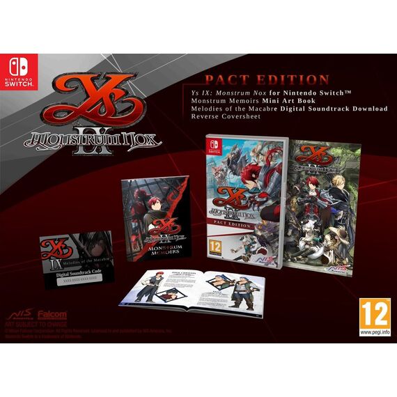 Ys Ix: Monstrum Nox Pact Edition / Nintendo Switch - Nintendo Switch Games - Games - Techbox