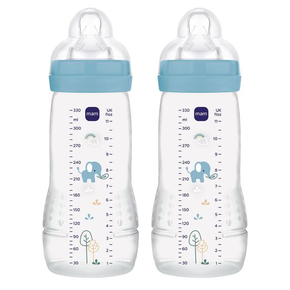 MAM - Easy Active Baby Bottle - Blue - 330ml / Baby and Children