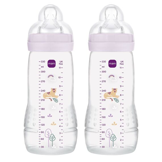MAM - Easy Active Baby Bottle - Pink - 330ml / Baby and Children