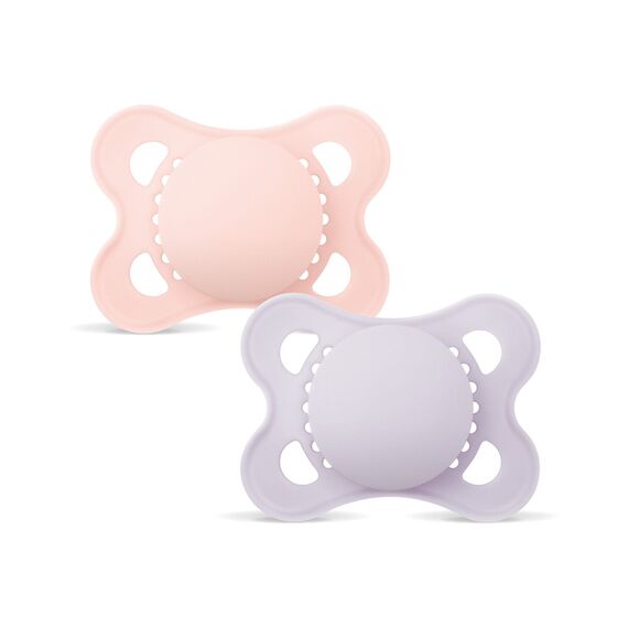 MAM - Orig Silk Pacifiers - Pink - 0-6 months / Baby and Children