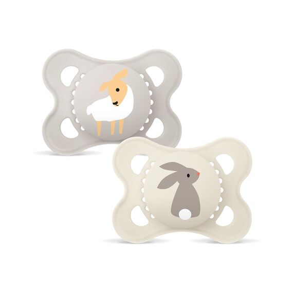 MAM - Original Silk Pacifiers - Neutral - 0-6m / Baby and Children