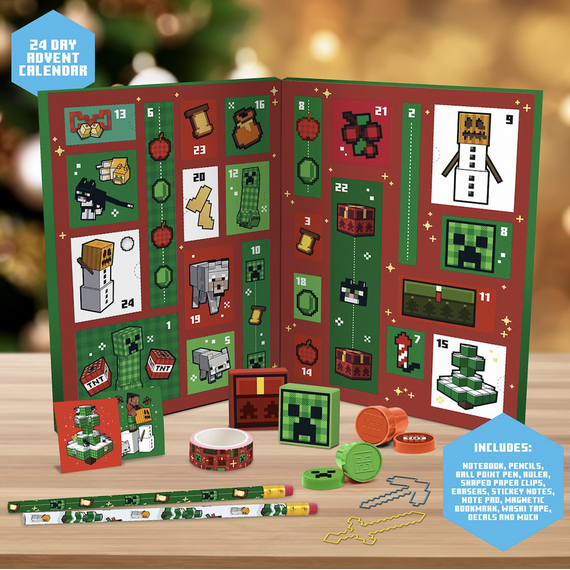 Minecraft Stationery 24 Days Advent Calendar / Toys