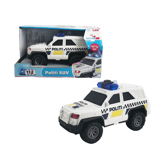 Motor 112 - Police SUV with light and sound 1:20 (friction) / Toys
