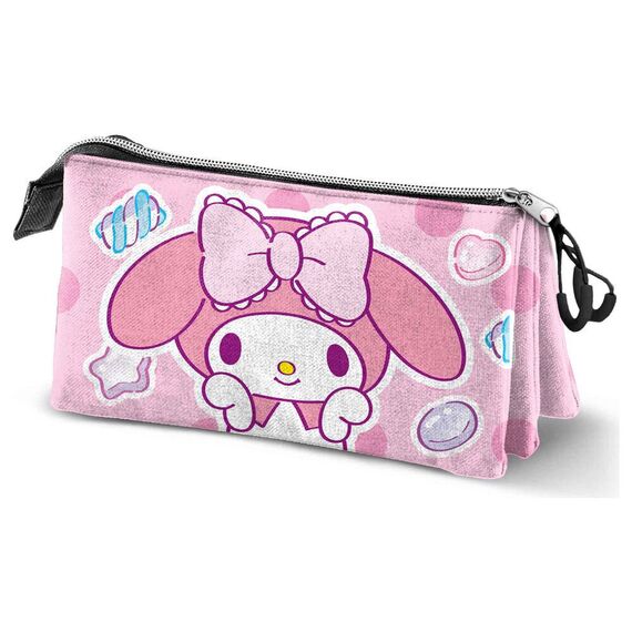 Hello Kitty My Melody Sweets triple pencil case |  Techbox