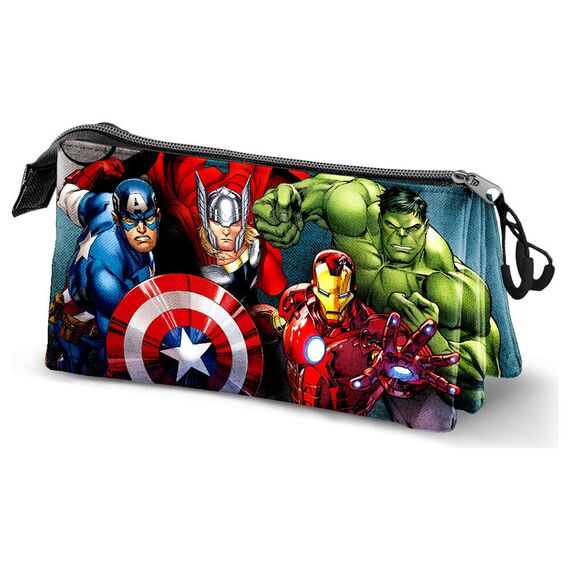 Marvel Avengers Unit triple pencil case |  Techbox