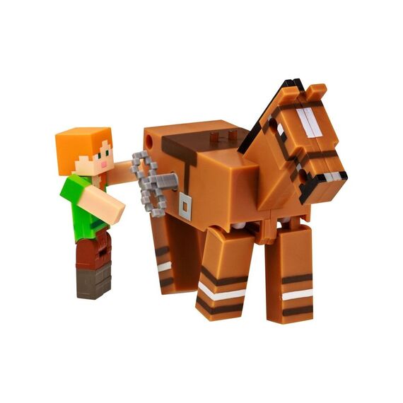 MINECRAFT S2 3D WIND-UP TOY - ALEX & HORSE |  Techbox