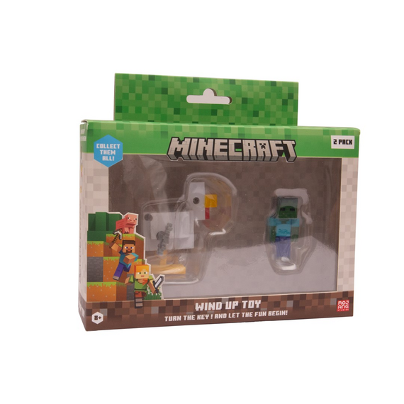 MINECRAFT S2 3D WIND-UP TOY - CHICKEN & JOCKEY |  Techbox