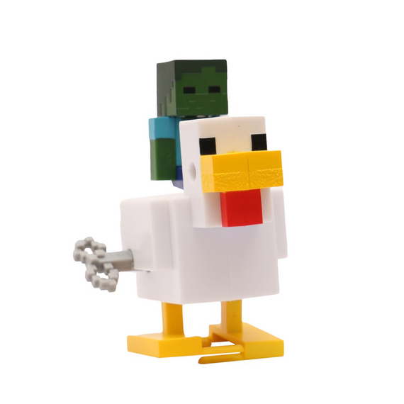 MINECRAFT S2 3D WIND-UP TOY - CHICKEN & JOCKEY |  Techbox