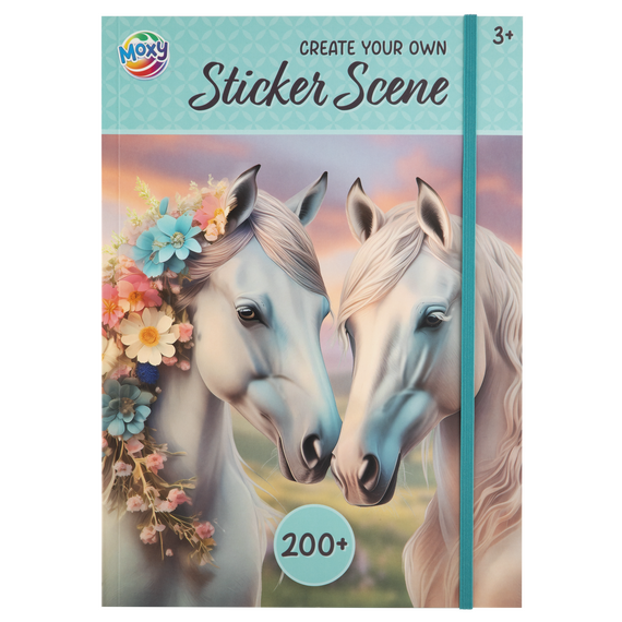 Moxy - Horse sticker scene book a4, 200+ stickers (190003) / Toys