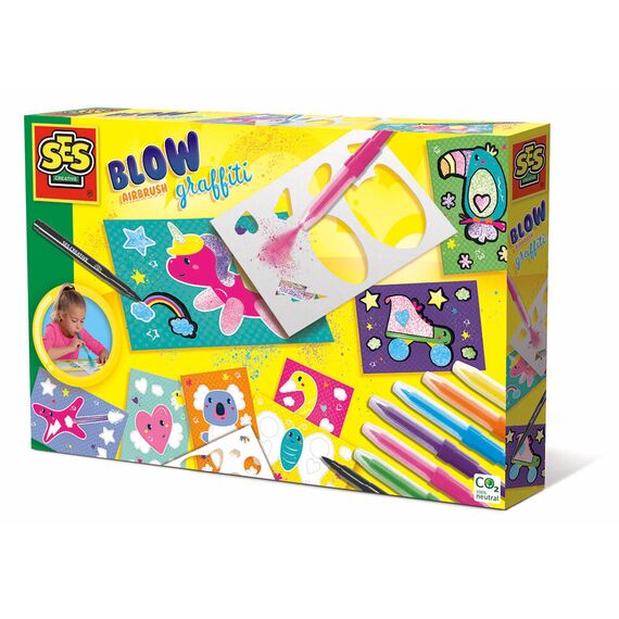 SES Creative - Blow pens - Airbrush graffiti - (S14759) / Toys