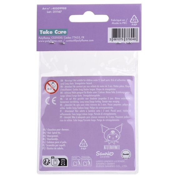 Hello Kitty Kuromi pack 2 hair ties