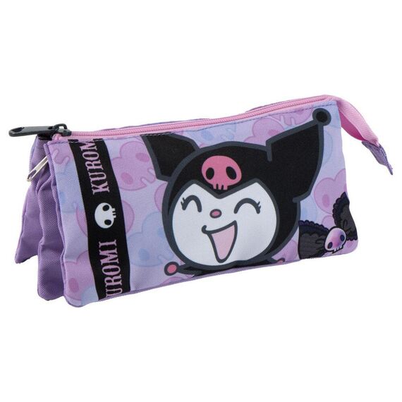 Hello Kitty Kuromi triple pencil case |  Techbox