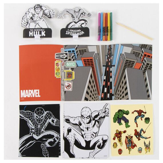 Marvel Spiderman Colouring backpack set |  Techbox