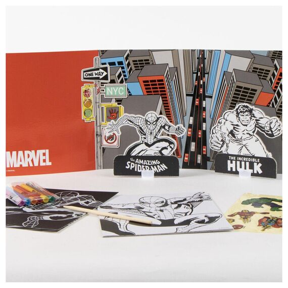 Marvel Spiderman Colouring backpack set |  Techbox
