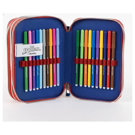 Marvel Spiderman triple pencil case - Merchandise Office Supplies - Various - Techbox