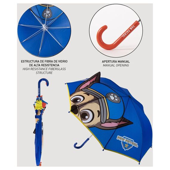 Paw Patrol Chase manual umbrella - Merchandise Seasonals - Various - Techbox