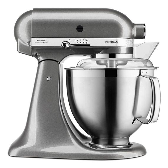 KitchenAid ARTISAN 5KSM185PS Stand mixer 300 W Silver - Food Processors - Food preparation - Techbox