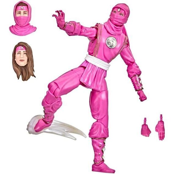Power Rangers Lightning Collection Mighty Morphin Ninja Pink Ranger figure 15cm