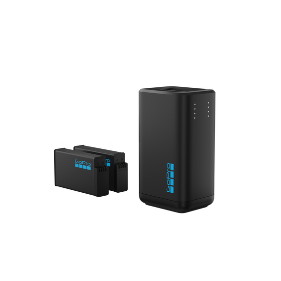 GoPro - Dual Battery Charger For MAX2 - 2 Enuro Batteries Included / Electronics