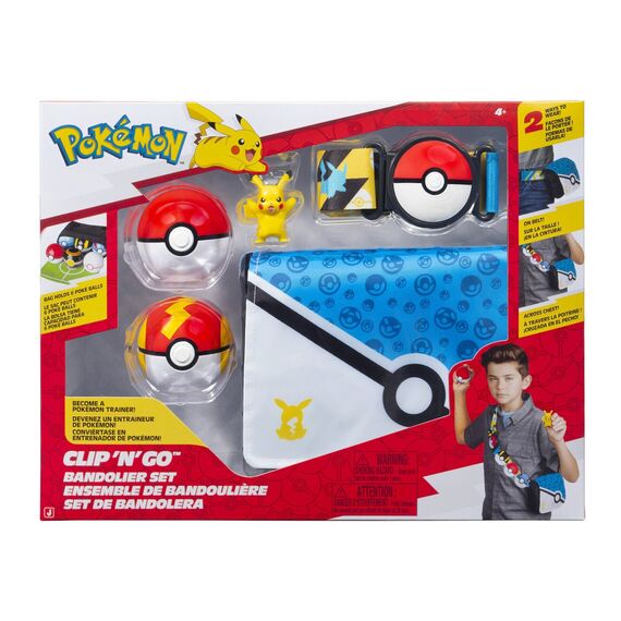 Pokémon - Clip N Go Bandolier Set - Pikachu / Toys