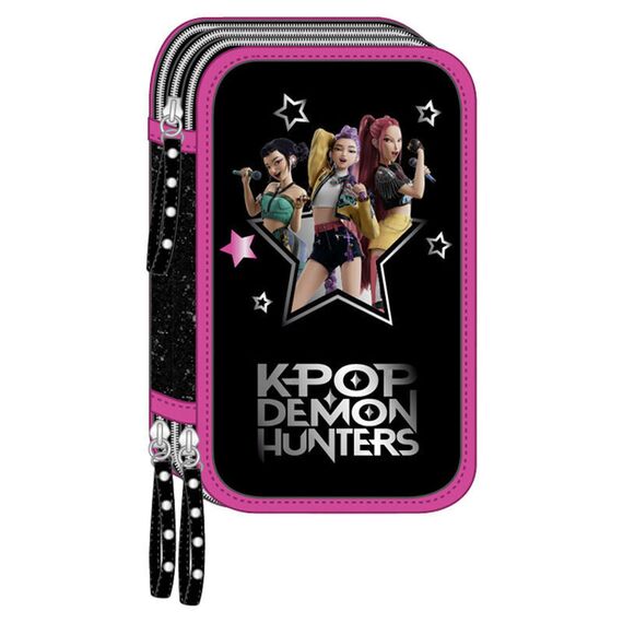Demon Hunters Kpop Energy triple pencil case 37pcs |  Techbox