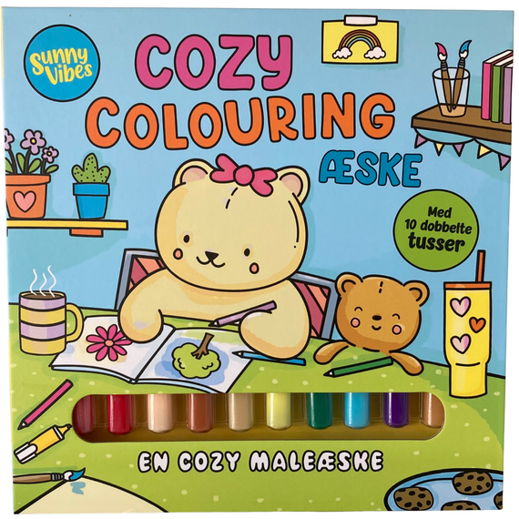 Cozy Coloring - Sunny Vibes: Cozy Colouring box / Toys