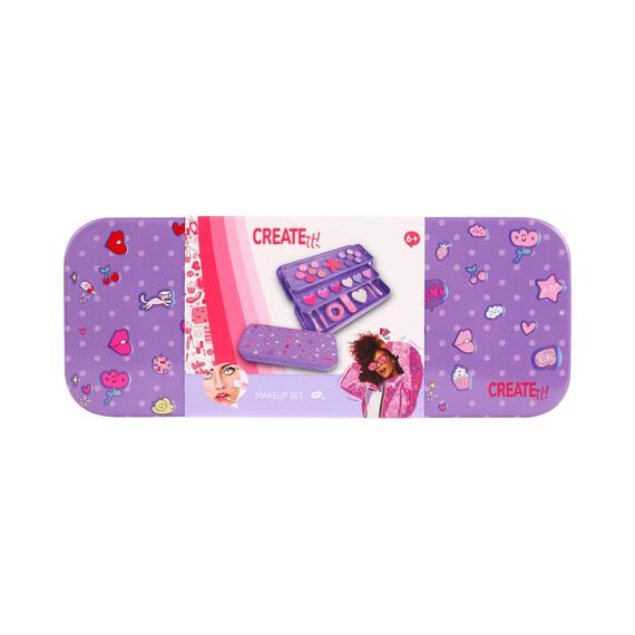 Create It! - 3 Layered Makeup Tin Purple (884504B) / Toys
