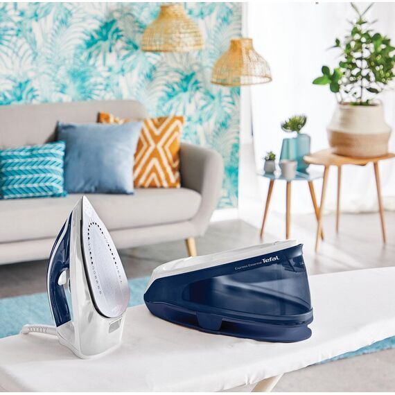 Tefal Express Essential SV6116 2200 W 1.4 L Blue, White - Steam Irons - Home - Techbox