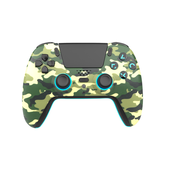 Freaks And Geeks - Wireless Bluetooth Controller for PS5- LED - Green Camo / PlayStation 5 | Techbox