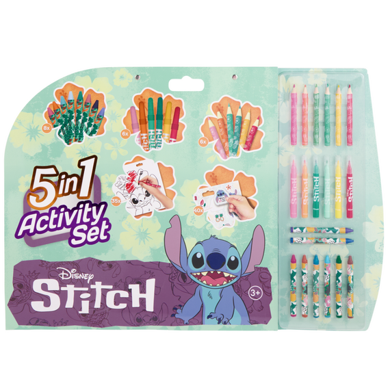 Stitch - 5-in-1 Coloring & Activity Set (ST24306V) / Toys