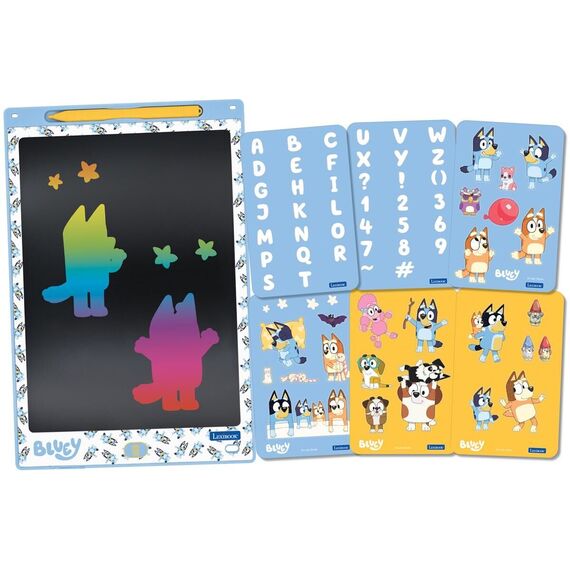 Lexibook - Bluey 11’’ multicolor learning drawing E-ink tablet with stencils (CRT10BY) / Toys