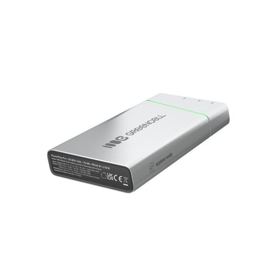 Green Cell PBPLGC20P power bank Lithium-Ion (Li-Ion) 20800 mAh Aluminium, Black, Green, Light grey, Silver | Techbox