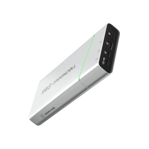 Green Cell PBPLGC20P power bank Lithium-Ion (Li-Ion) 20800 mAh Aluminium, Black, Green, Light grey, Silver | Techbox