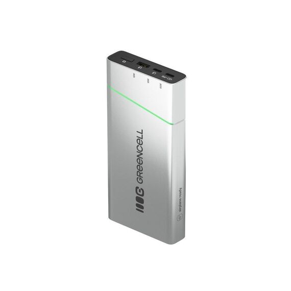Green Cell PBPLGC20P power bank Lithium-Ion (Li-Ion) 20800 mAh Aluminium, Black, Green, Light grey, Silver | Techbox
