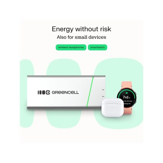 Green Cell PBPLGC20P power bank Lithium-Ion (Li-Ion) 20800 mAh Aluminium, Black, Green, Light grey, Silver | Techbox