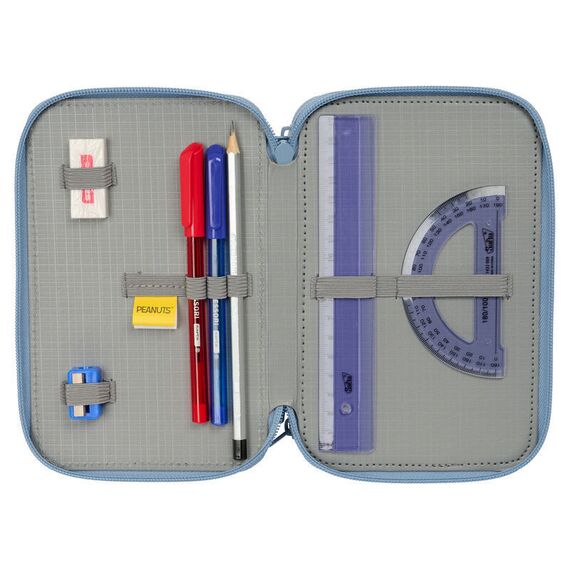 Peanuts Snoopy triple pencil case 37pcs |  Techbox
