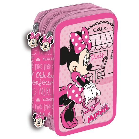 Disney Minnie Paris triple pencil case - Merchandise Office Supplies - Various - Techbox