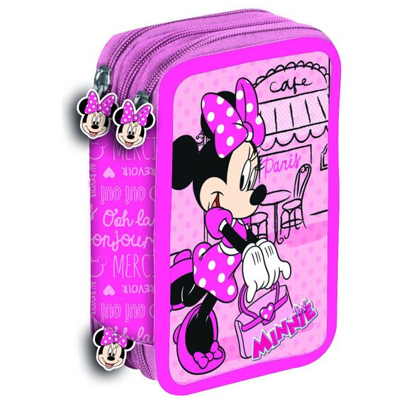 Disney Minnie Paris triple pencil case - Merchandise Office Supplies - Various - Techbox