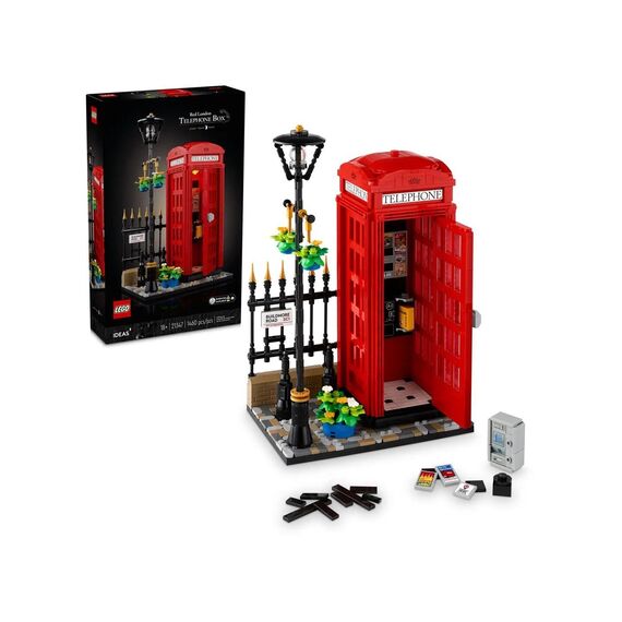 LEGO IDEAS 21347 Red London Telephone Box |  Techbox