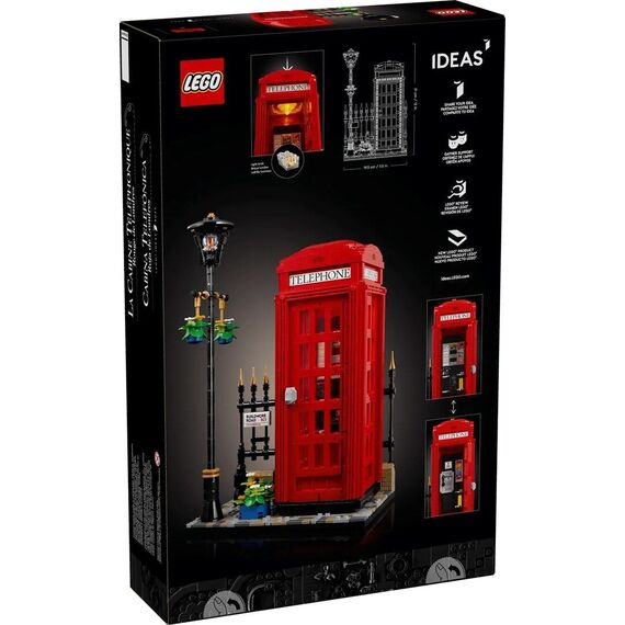 LEGO IDEAS 21347 Red London Telephone Box |  Techbox