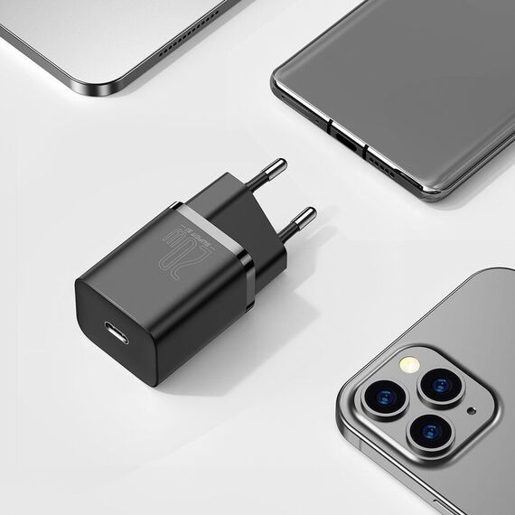 Baseus Super Si 1C fast charger USB Type C 20 W Power Delivery black (CCSUP-B01) | Techbox