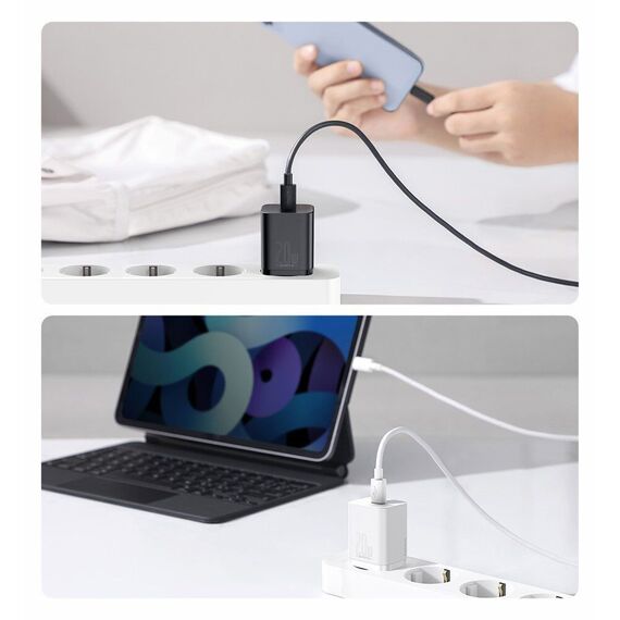 Baseus Super Si 1C fast charger USB Type C 20 W Power Delivery black (CCSUP-B01) | Techbox