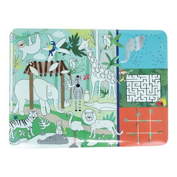 floss & Rock - Jungle Colouring Fun and Games Mat (49P6077) / Toys