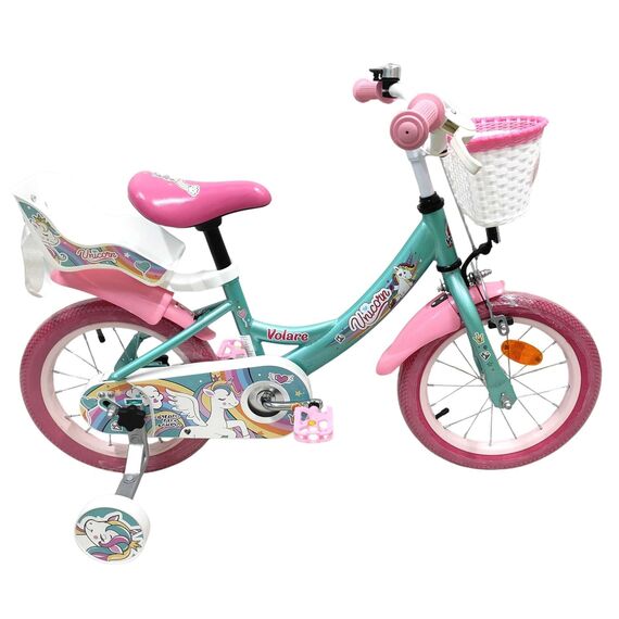 Volare - Children's Bicycle 14 - Unicorn Green (61476) / Toys | Techbox