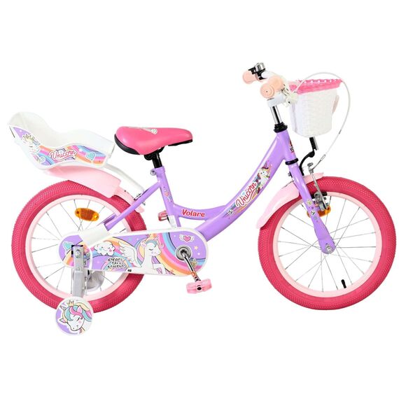 Volare - Children's Bicycle 16 - Unicorn Purple (61685) / Toys - Bicycles - Go Green - Techbox