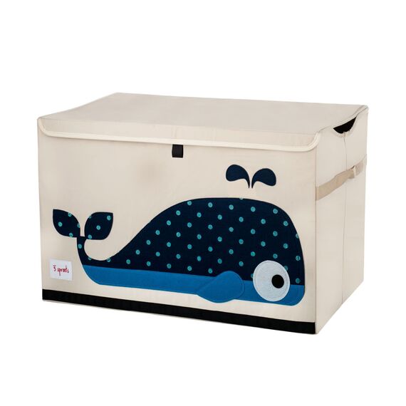 3 Sprouts - Toy Chest - Blue Whale / Baby and Children