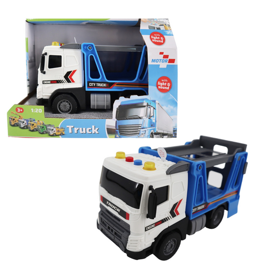 Motor 112 - Car transporter with light and sound 1:20 / Toys