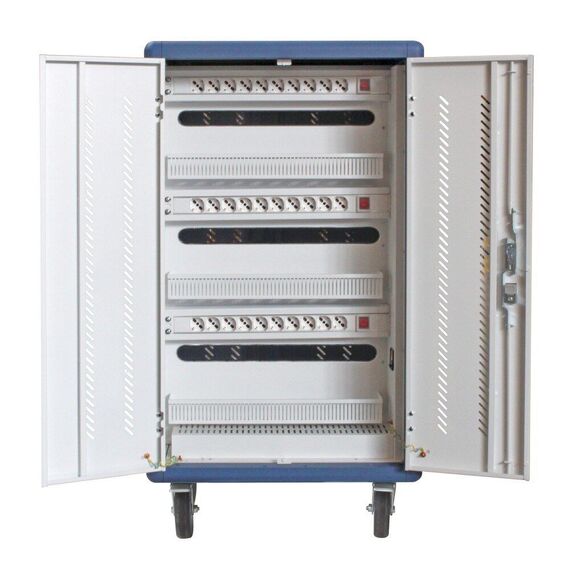Techly I-CABINET-30DUTY portable device management cart/cabinet White, Blue | Techbox